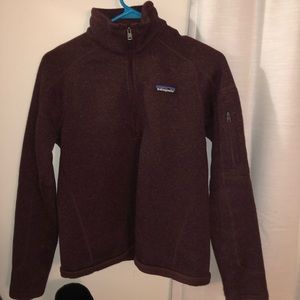 patagonia better 1/4 zip sweater light balsamic